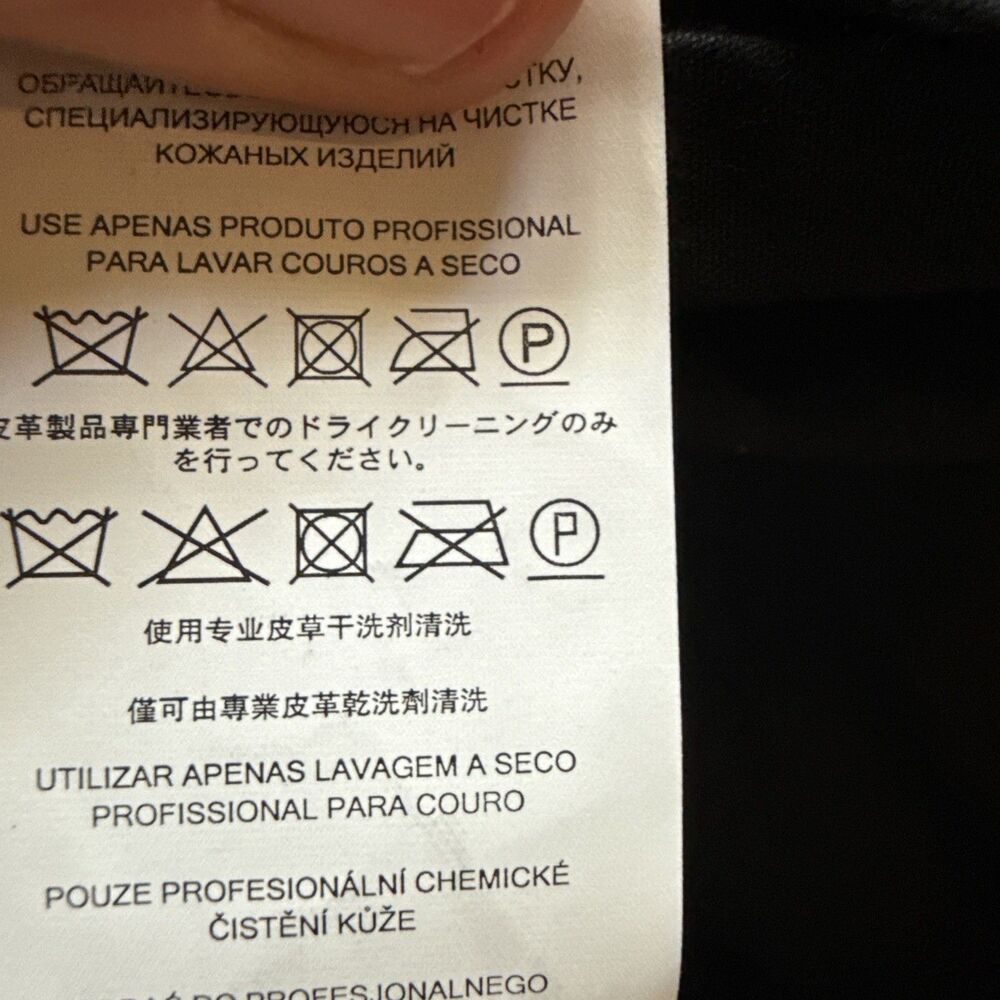 Michael Kors Black Leather Moto Jacket With Zippers Size XS - Picture 7 of 12